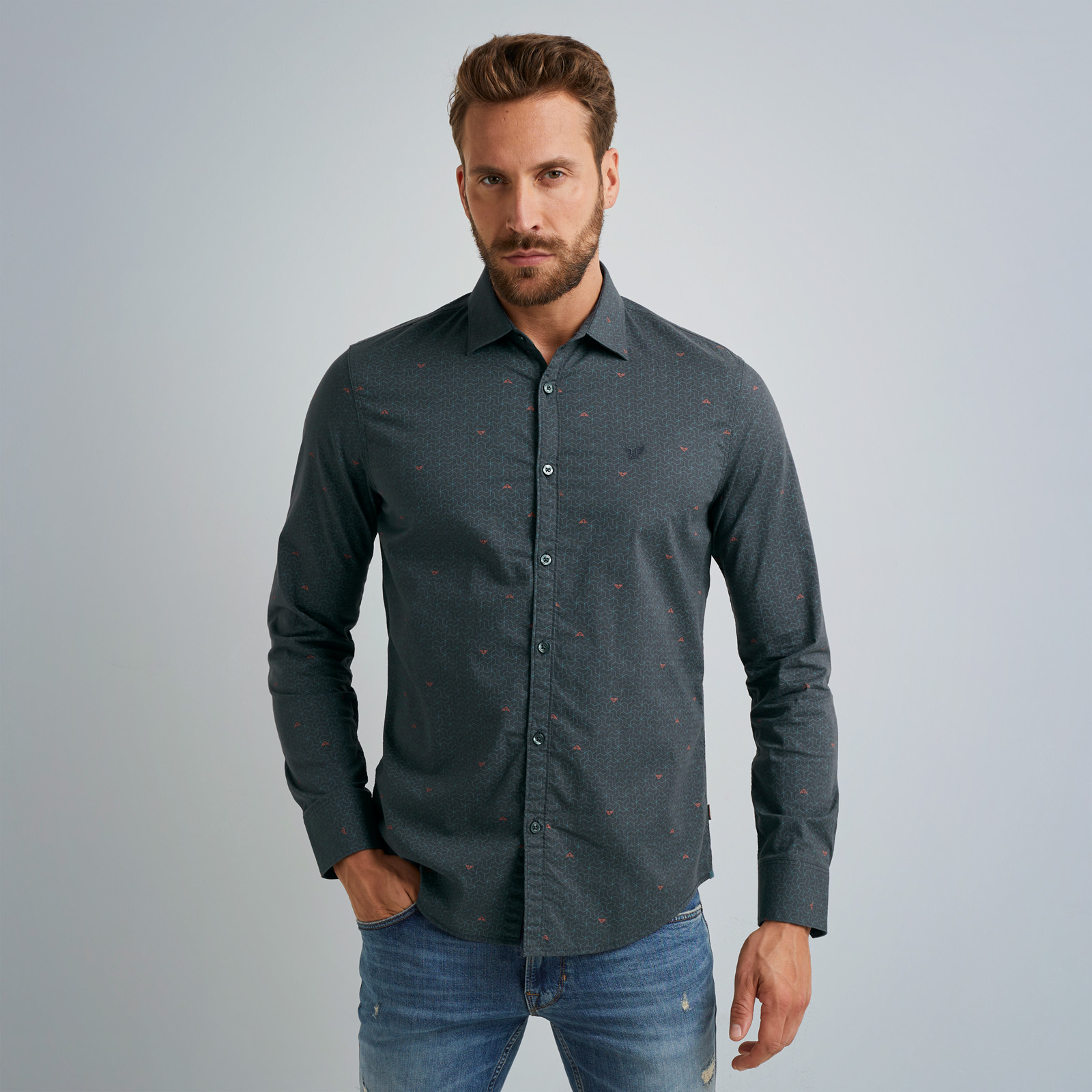 Menagerry Uitgestorven hun Long Sleeve Cotton Shirt | Free shipping and returns - PME LEGEND