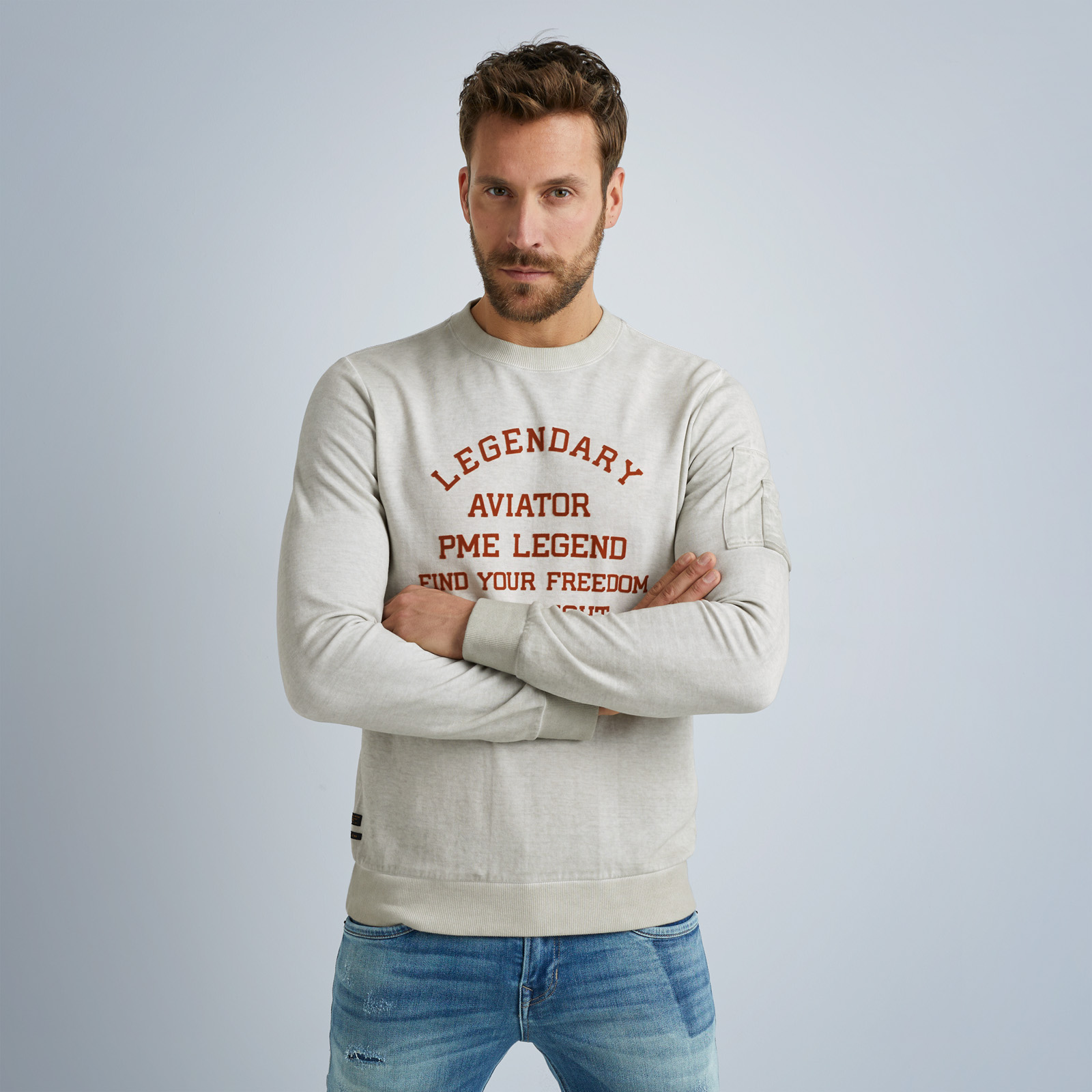 PME LEGEND | Cold Dye Cotton Sweater | Free shipping