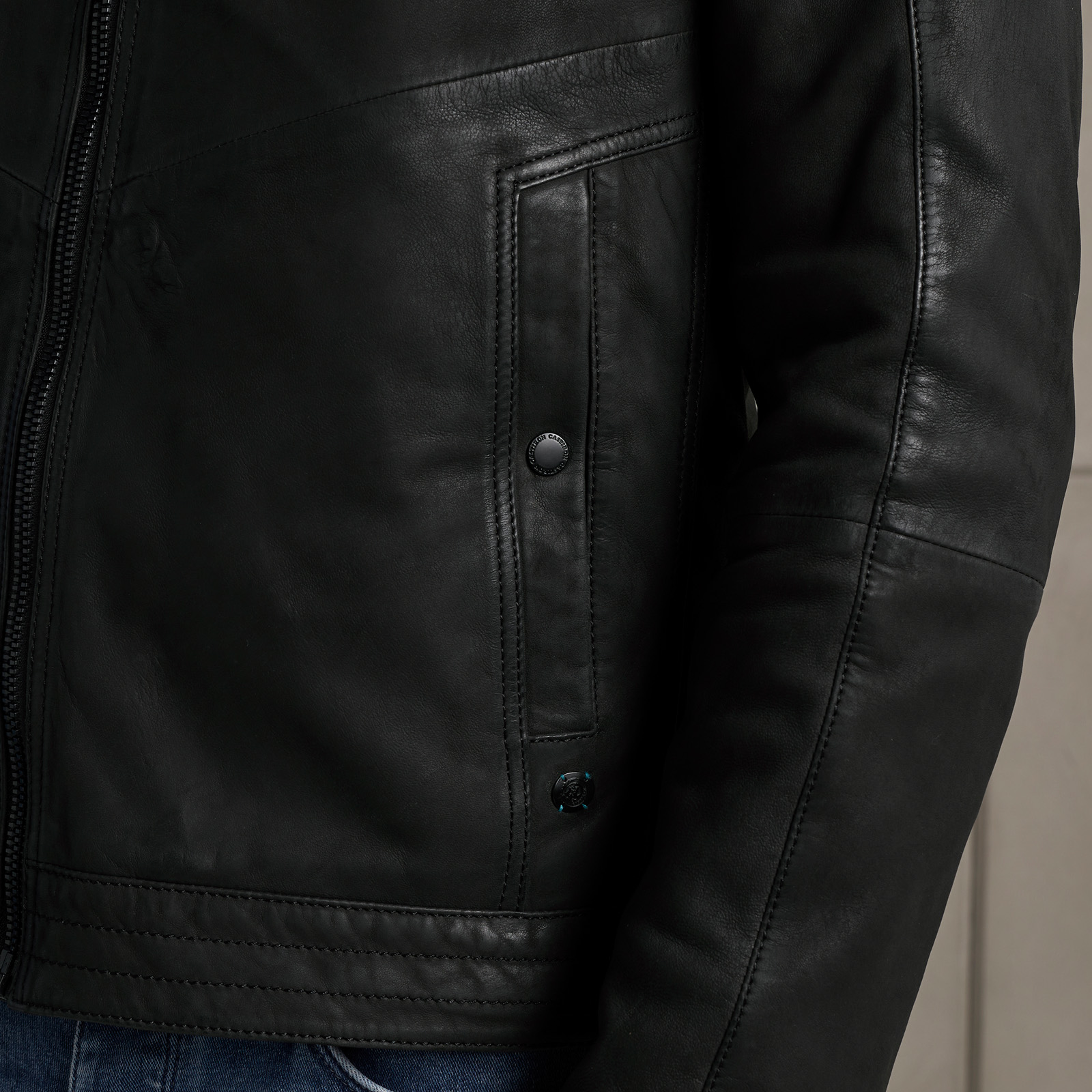 Transrod leather jacket