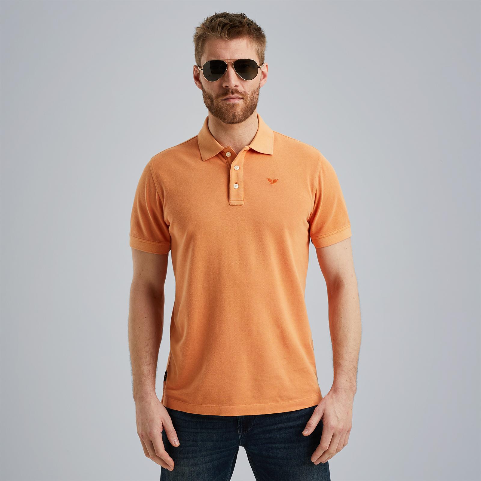 PME LEGEND Polo shirt with garmentdye wash Free shipping and returns