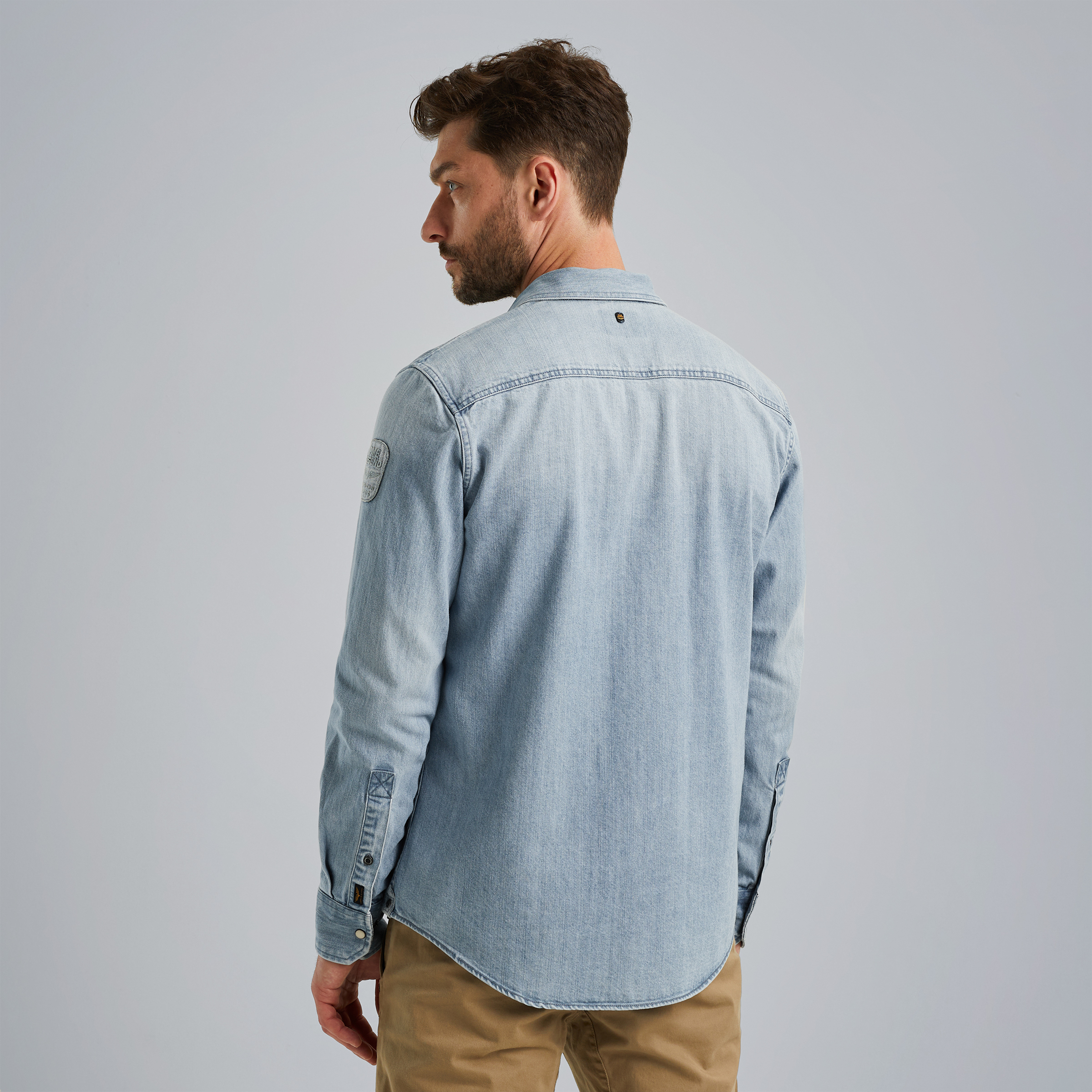 PME LEGEND | Denim shirt with badges | Free shipping and returns PME LEGEND | Denim shirt with badges | Free shipping and returns