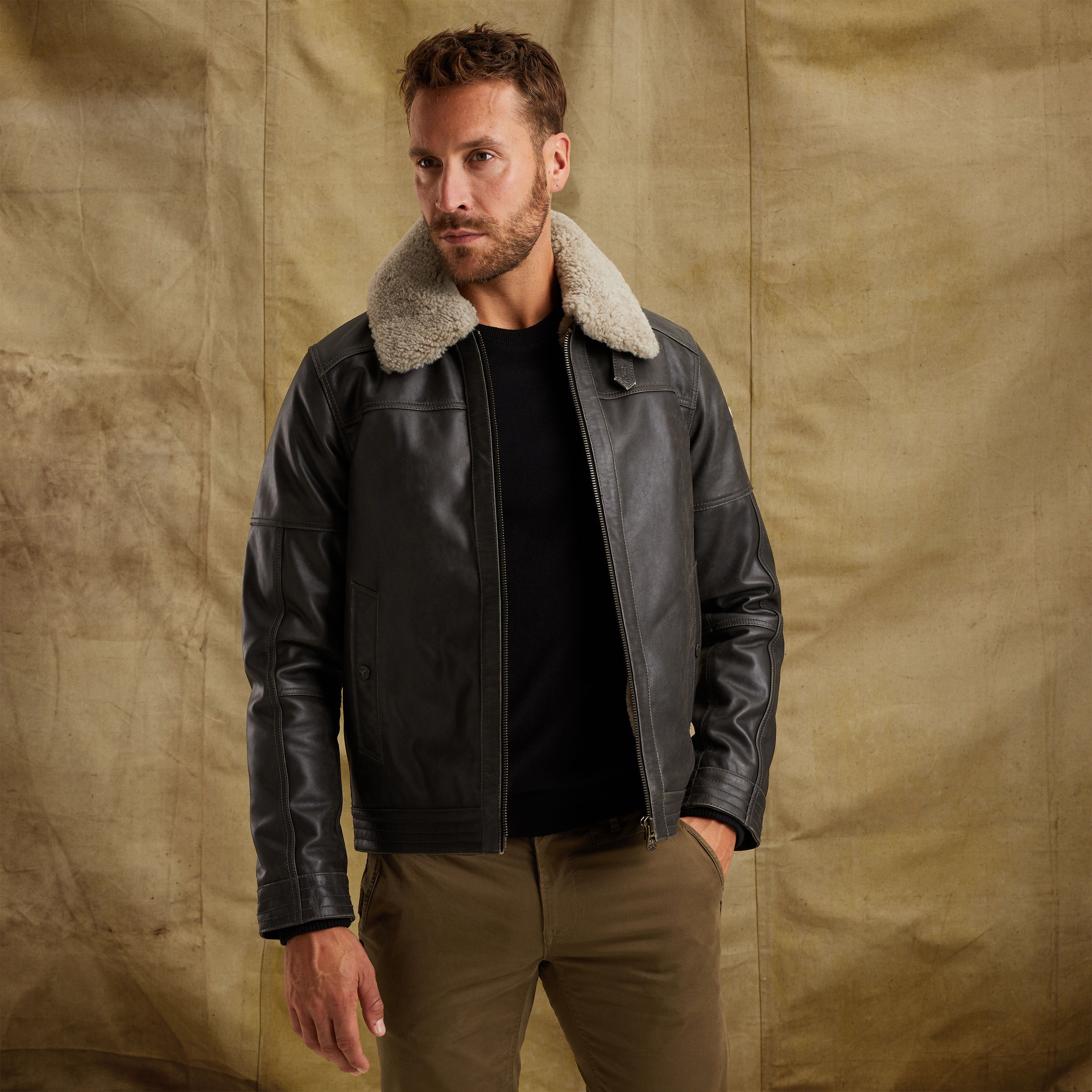 PME LEGEND | Auckland Fur leather jacket | Gratis verzending en