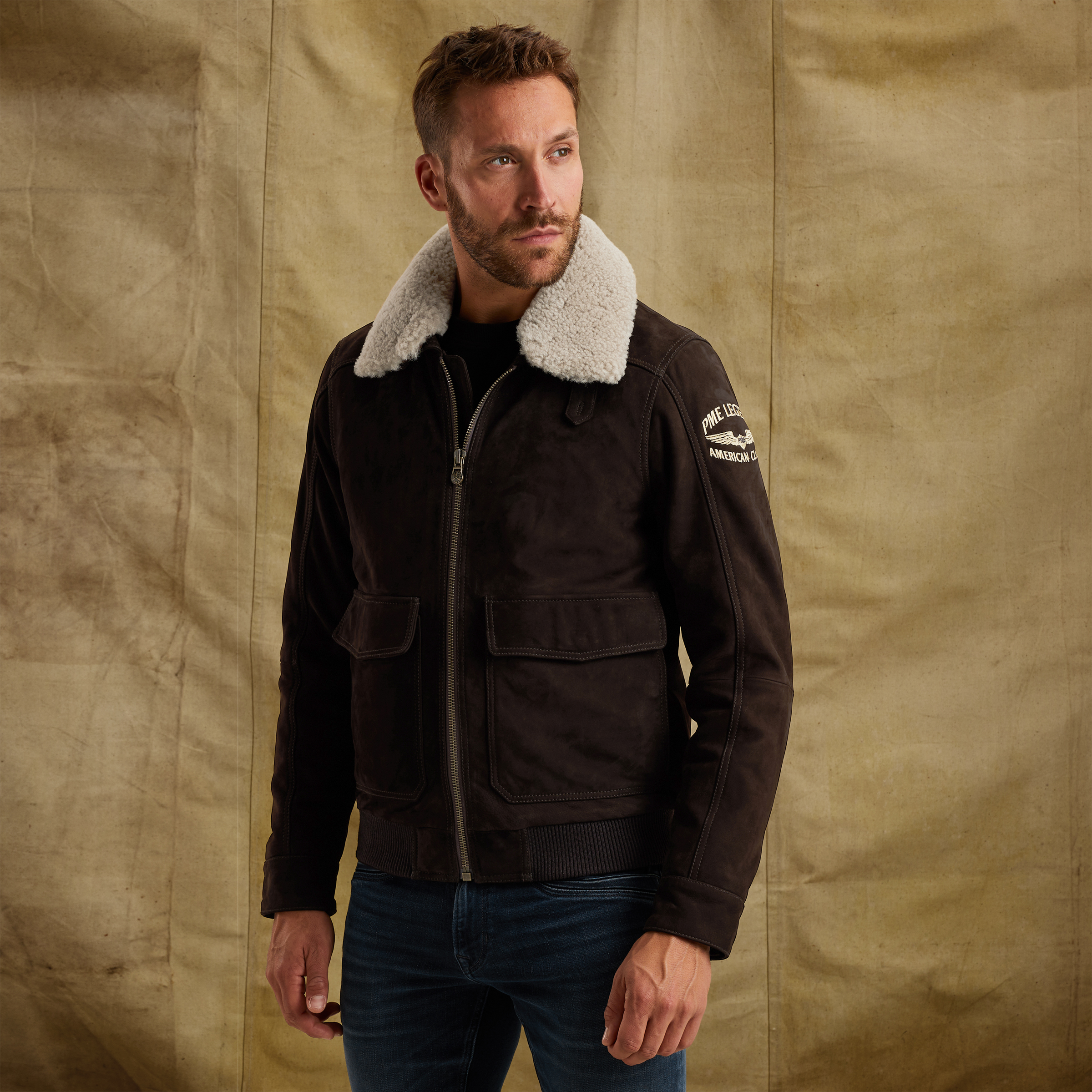 PME LEGEND | Greenville Fur Lederjacke | Kostenfreie Rücksendung