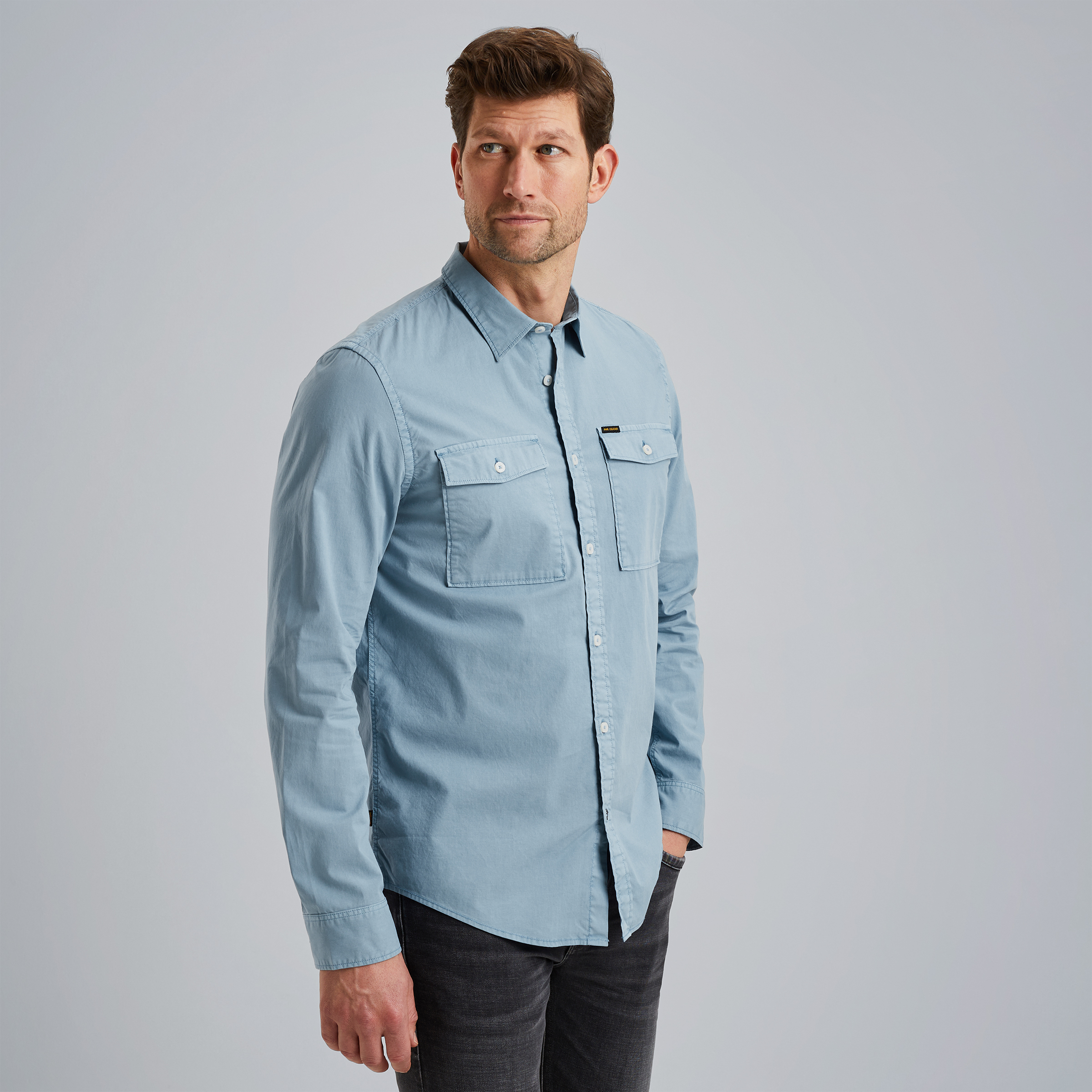 【PERSTEP】25SS★ Cotton Two Pocket Shirt PME LEGEND | Shirt with two chest pockets | Free shipping