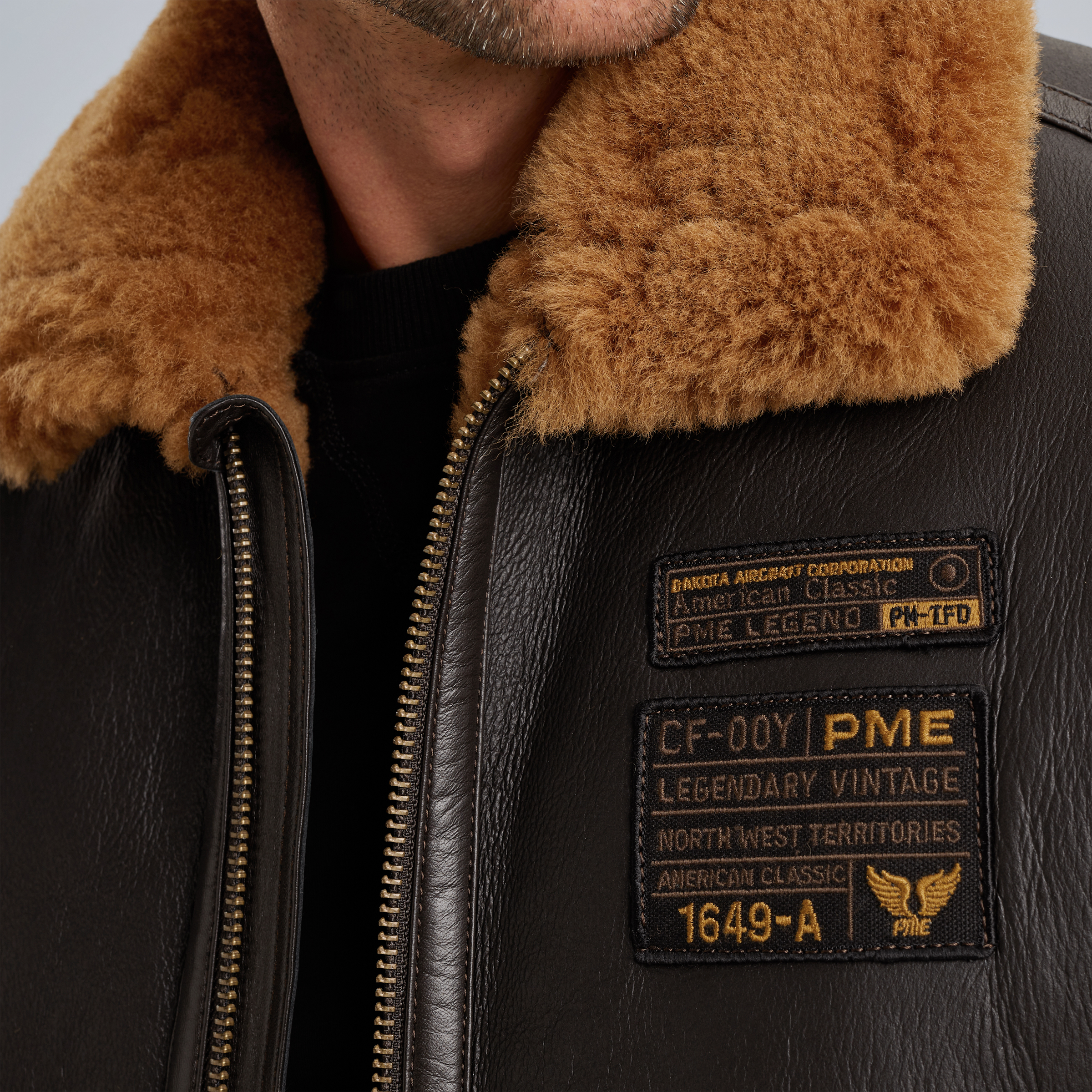 Leren Jas Pme Legend Lammy Coat PME LEGEND Lammy Sheepskin Jacket