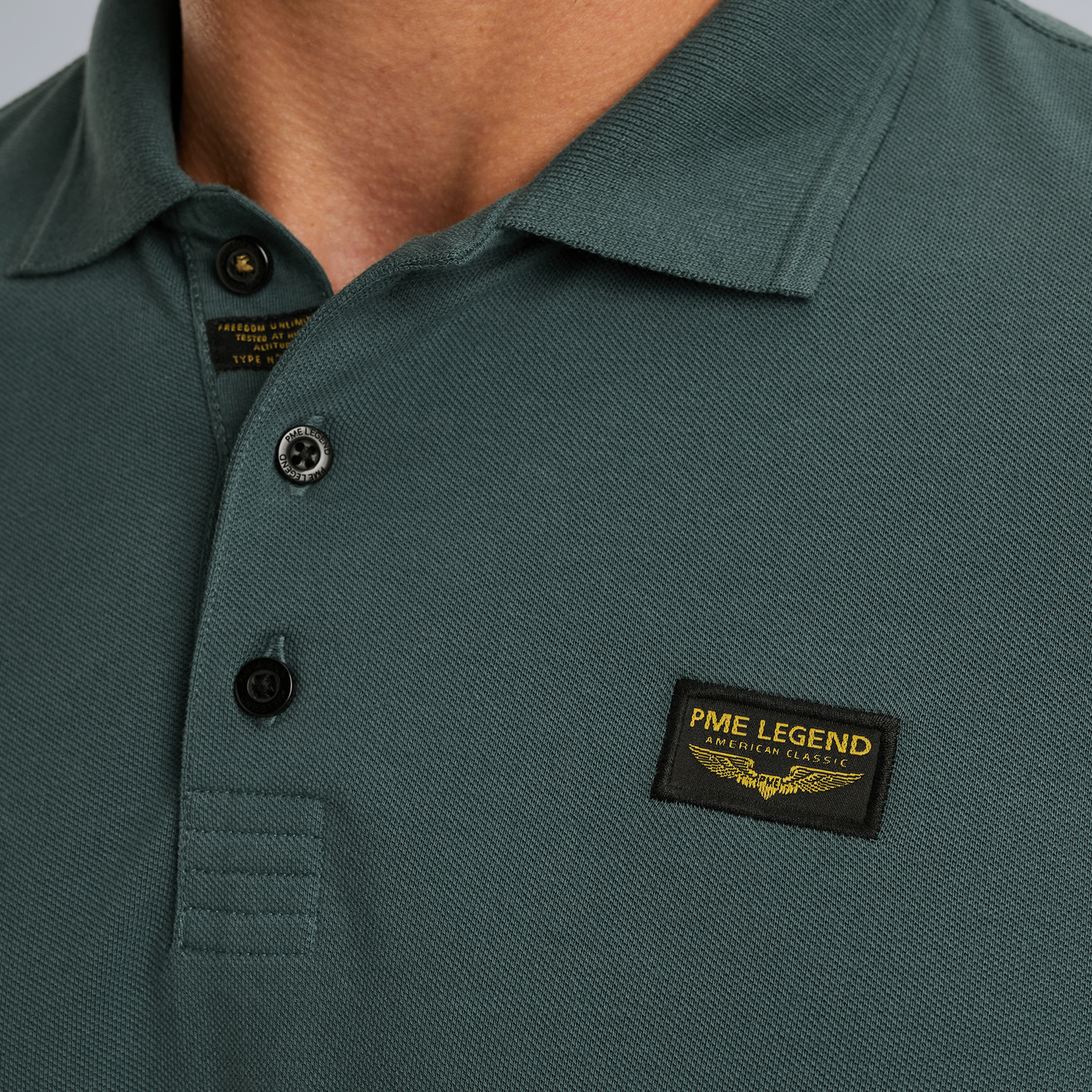 トップス philme longsleeve polo PME LEGEND | Polo shirt with long sleeves | Free shipping