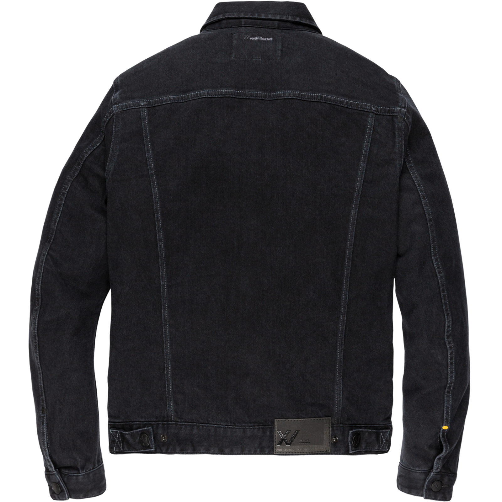 black denim jacket back