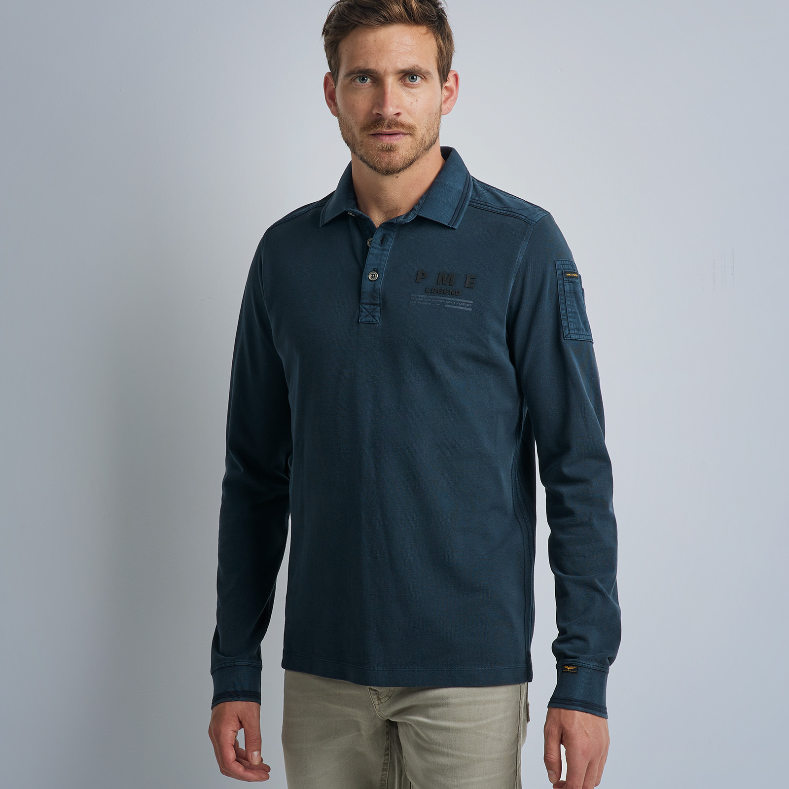 superdry long sleeve polo